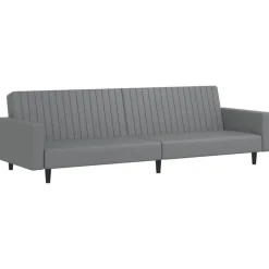 vidaXL 2-personers sovesofa kunstlæder grå