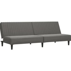 vidaXL 2-personers sovesofa kunstlæder grå