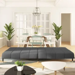 vidaXL 2-personers sovesofa fløjl mørkegrå