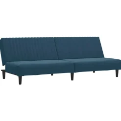 vidaXL 2-personers sovesofa fløjl blå