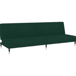 vidaXL 2-personers sovesofa fløjl mørkegrøn