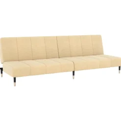vidaXL 2-personers sovesofa fløjl cremefarvet