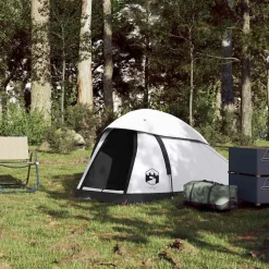 vidaXL 1-persons campingtelt vandtæt mørklægningsstof hvid