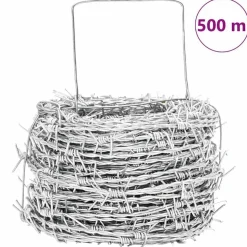 vidaXL Pigtrådshegn 500 m