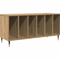 vidaXL Pladeskab med hylde artisan eg 100 x 38 x 48 cm Konstrueret træ