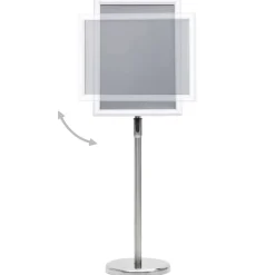 vidaXL plakatstativ A3 aluminiumslegering sølvfarvet