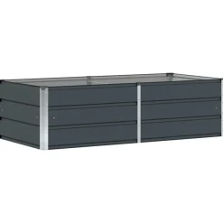 vidaXL Plantekasse Antracit 160 x 80 x 45 cm Stål