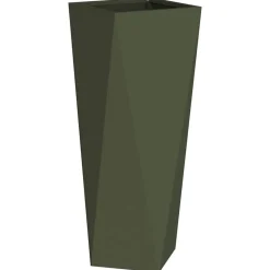 vidaXL Plantekasse Oliven grøn 30 x 30 x 75 cm Stål