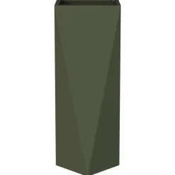 vidaXL Plantekasse Oliven grøn 30 x 30 x 75 cm Stål
