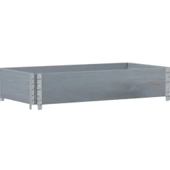 vidaXL plantekasse 100x50 cm massivt fyrretræ grå