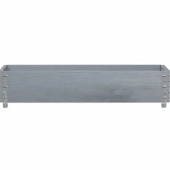 vidaXL plantekasse 100x50 cm massivt fyrretræ grå