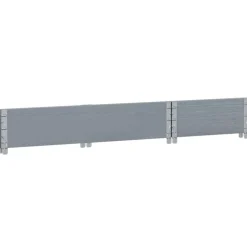 vidaXL plantekasse 100x50 cm massivt fyrretræ grå