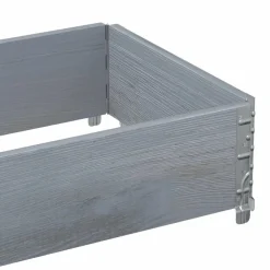 vidaXL plantekasse 100x50 cm massivt fyrretræ grå