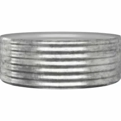 vidaXL plantekasse 100x100x36 cm galvaniseret stål sølvfarvet