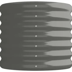 vidaXL plantekasse 114x40x36 cm galvaniseret stål grå