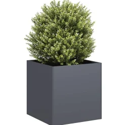 vidaXL plantekasse 40x40x40 cm koldvalset stål antracitgrå