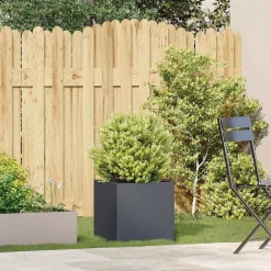 vidaXL plantekasse 40x40x40 cm koldvalset stål antracitgrå
