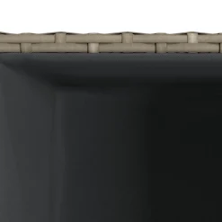 vidaXL plantekasser 3 stk. polyrattan grå