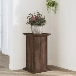 vidaXL plantestativ 33x33x60 cm konstrueret træ brun egetræsfarve