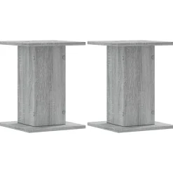 vidaXL plantestativer 2 stk. 30x30x40 cm konstrueret træ grå sonoma-eg