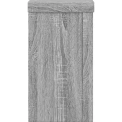 vidaXL plantestativer 2 stk. 10x10x18 cm konstrueret træ grå sonoma-eg