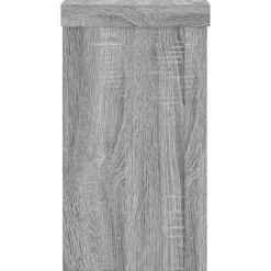 vidaXL plantestativer 2 stk. 10x10x18 cm konstrueret træ grå sonoma-eg