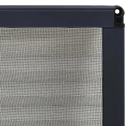 vidaXL plisseret insektnet til vinduer 60x80 cm aluminium antracitgrå