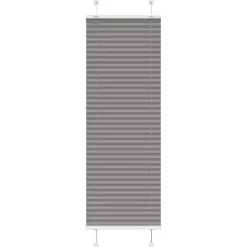 vidaXL Plisségardin Antracit 40x100 cm Stofbredde 39,4 cm Polyester