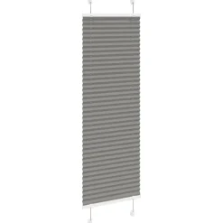 vidaXL Plisségardin Antracit 40x100 cm Stofbredde 39,4 cm Polyester