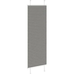 vidaXL Plisségardin Antracit 40x100 cm Stofbredde 39,4 cm Polyester