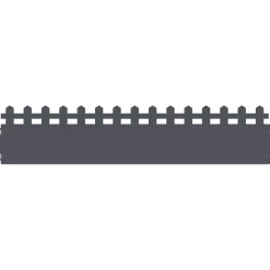 vidaXL Plænekanter 10 pcs Antracit 103 x 0,05 x 22 cm Stål
