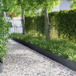 vidaXL Plænekanter 10 pcs Antracit 103 x 0,05 x 22 cm Stål