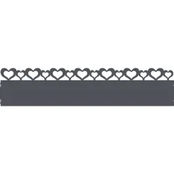 vidaXL Plænekanter 10 pcs Antracit 103 x 0,05 x 22 cm Stål