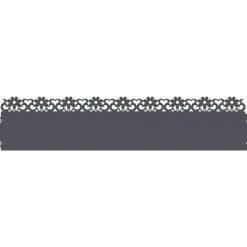 vidaXL Plænekanter 10 pcs Antracit 103 x 0,05 x 22 cm Stål