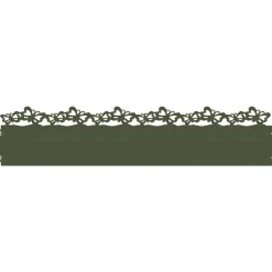 vidaXL Plænekanter 10 pcs Oliven grøn 103 x 0,05 x 22 cm Stål