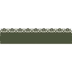 vidaXL Plænekanter 10 pcs Oliven grøn 103 x 0,05 x 22 cm Stål