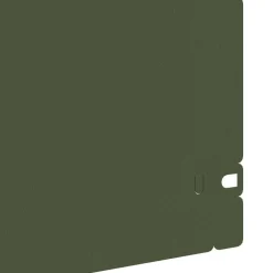 vidaXL Plænekanter 10 pcs Oliven grøn 103 x 0,05 x 22 cm Stål