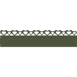 vidaXL Plænekanter 10 pcs Oliven grøn 103 x 0,05 x 22 cm Stål