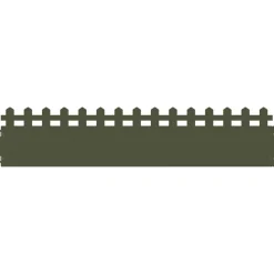vidaXL Plænekanter 10 pcs Oliven grøn 103 x 0,05 x 22 cm Stål