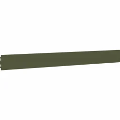 vidaXL plænekanter 10 stk. 10x103 cm koldvalset stål olivengrøn