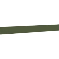 vidaXL plænekanter 10 stk. 10x103 cm koldvalset stål olivengrøn