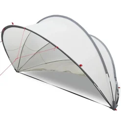 vidaXL Pool Dome Grå og orange 336 x 322 x 160 cm