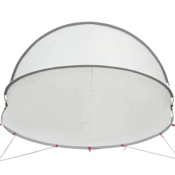 vidaXL Pool Dome Grå og orange 336 x 322 x 160 cm