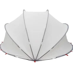 vidaXL Pool Dome Grå og orange 336 x 322 x 160 cm