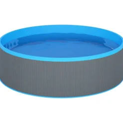 vidaXL pool 350x90 cm grå