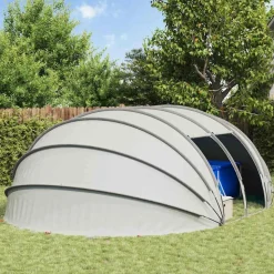 vidaXL Pooltelt Dome Grå 538 x 440 x 204 cm