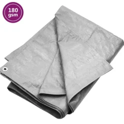 vidaXL presenning 2x3 m 180 g/m² HDPE grå