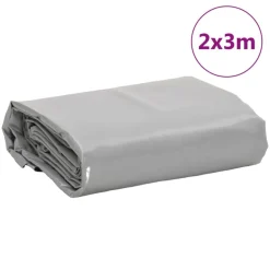 vidaXL presenning 2x3 m 650 g/m² grå