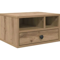 vidaXL Printerstand Artisan Egetræ 40 x 32 x 24 cm Konstrueret træ