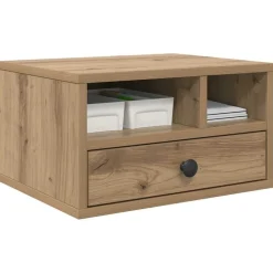 vidaXL Printerstand Artisan Egetræ 40 x 32 x 24 cm Konstrueret træ